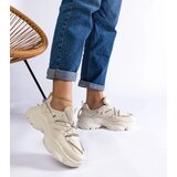 Gemre Ivett Women's Beige Sports Sneakers | Shoptok.si