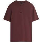 Antony Morato Majice s kratkimi rokavi RELAXED WITH RUBBER FLOCK LOGO PRINT MMKS02549-FA100258 Rdeča Cene