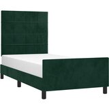  Okvir za krevet bez madraca tamnozeleni 90x200 cm baršunasti | shoptok.hr