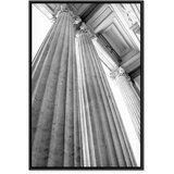  Slika - Stone Columns (1 Part) Vertical 60x90 U crnom drvenom okviru | shoptok.hr