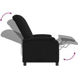  Fotelja s nagibom Crna Tkanina | shoptok.hr