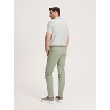 Reserved - Bombažne hlače slim fit - Turkizna | Shoptok.si