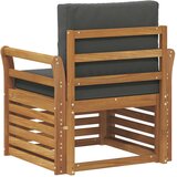  Zunanji kavč Masivno akacijevo les in poliester Naravna, (5000269945) | Shoptok.si