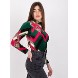 Italy Moda Blouse-DHJ-BZ-6291-2.32P-dark green | shoptok.hr