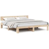 vidaXL krevetni okvir s uzglavljem 180x200 cm od solidne borovine | shoptok.hr