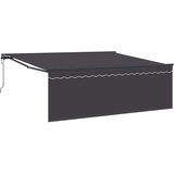  Skrovita tenda Antracit 400 × 300 cm Poliester i aluminij | Eponuda.ba