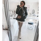 Gemre Dark green jacket with a fur hood Poisson | Shoptok.si