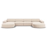 Micadoni Home Kutna garnitura od bež baršuna (u "U") Jodie - Cijene