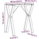  Noge za blagovaonski stol Y-oblika 60x40x73 cm čelik | shoptok.hr
