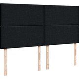 vidaXL Krevet s oprugama i madracem crni 200x200 cm od tkanine | shoptok.hr