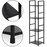 Modern Home LOFT polica za knjige, 4 razine, crna | shoptok.hr