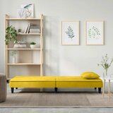  Kauč na razvlačenje žuti baršunasti | shoptok.hr