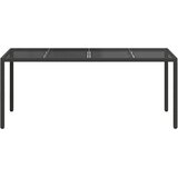  Stol za vrt Crna 190 x 90 x 75 cm poliratan | shoptok.hr