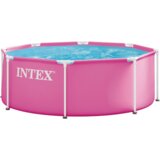 Intex Pink Metal Frame Bazen 244x76 cm | shoptok.hr