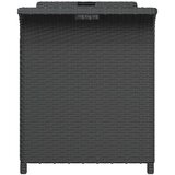  Vrtna klupa s jastukom crna 116 x 46 x 57 cm od poliratana | Eponuda.ba