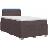  Boxspring krevet s madracem Tamno smeđa 120 x 190 cm Tkanina - Tamno smeđa 120 x 190 cm Dizajn linija | shoptok.hr