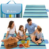 Odeja Deka za piknik ili plažu LT 150 x 200cm Flowers - plava | shoptok.hr