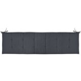  Jastuk za vrtnu klupu antracit 180 x 50 x 3 cm tkanina Oxford | shoptok.hr
