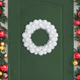 Vijenci s božićnim kuglicama 2 pcs Bijelo 33 x 33 x 7 cm | Eponuda.ba