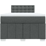 vidaXL Krevet box spring s madracem tamnosivi 120 x 190 cm tkanina | shoptok.hr