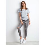 BASIC Feel Good T-shirt-RV-TS-4834.18P-light grey | Shoptok.si