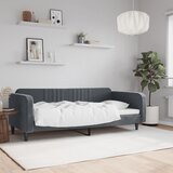  Dnevni ležaj bez madracem tamnosivi 90x190 cm baršunasti | shoptok.hr