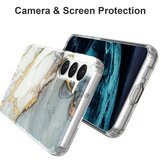 INORCO Za Samsung Galaxy S23+ GW18 IMD hrbtni pokrovček za mobilni telefon PC+TPU etui za telefon z vzorcem marmorja, (22033201) | Shoptok.si