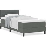 vidaXL Krevet s box springom s madracem tamno sivi 90x190 cm tkanina | shoptok.hr