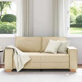 vidaXL Dvosjed Kauč Krem 140 cm Tkanina | shoptok.hr