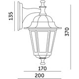  Spoljašnja zidna lampa 1xE27/60W/230V IP44 bela | Eponuda.com
