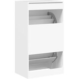 Ormarić za cipele s 2 preklopne ladice bijeli 60 x 42 x 108 cm | Eponuda.com