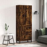  Visoka komoda dimljeni hrast 69 5x34x180 cm konstruiranog drva | shoptok.hr