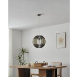 Eglo 63256 - Luster na sajli OLMERO PRO 1xE27/60W/230V prečnik 40 cm siva/bela | Eponuda.com