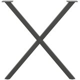  Noge za blagovaonski stol u obliku slova X, 2 kom, antracit, 70 x (72-73) cm, čelik | shoptok.hr