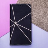 Onasi Mistik preklopna torbica Huawei Nova Y70 - črna z zlatimi črtami | Shoptok.si