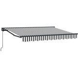  Ručno sklopiva tenda Antracit i bijelo 3 5 x 2 m - Antracit i bijela (antracitni okvir) 3 5 x 2 m Ručna | shoptok.hr