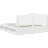  Okvir za krevet Bijelo 200 x 200 cm Čvrsto borovo drvo | shoptok.hr