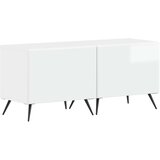  5-dijelni LED TV ormarić Bijela visokog sjaja Konstruirano drvo | shoptok.hr