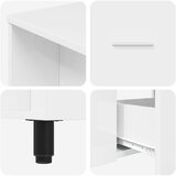 Toaletna jedinica Bijela visokog sjaja 80 x 35 x 60 cm | shoptok.hr