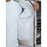 DStreet men's winter quilted jacket white Cene