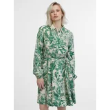 Orsay Green-beige women's shirt dress - Women's