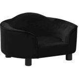 SOFA za pse crna 67 x 47 x 36 cm plišana | shoptok.hr