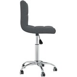 vidaXL Vrtljiv jedilni stol temno sivo blago, (20942271) | Shoptok.si