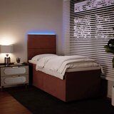 Box spring krevet s madracem ružičasti 100x200 cm baršunasti | shoptok.hr