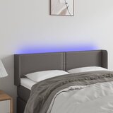  LED uzglavlje sivo 147x16x78/88 cm od umjetne kože | shoptok.hr