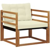  Set vanjskih sofa Čvrsto drvo akacije i Textilene Prirodna | shoptok.hr