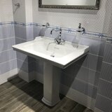 Vitra 7802-003-0001 Ricordi 80 x 53 cm keramični umivalnik z odprtino za armaturo retro izgleda | Shoptok.si