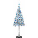  Božićno drvce s 300 LED svjetlima Bijelo 180 cm PE i čelik | shoptok.hr