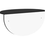  Polica na zidu 2 pcs Crna 48 x 24 x 24 cm Konstruirano drvo | shoptok.hr