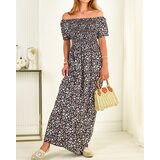 Resti Women's maxi dress a'la hiszpanka in floral pattern in black- Clothing | Shoptok.si